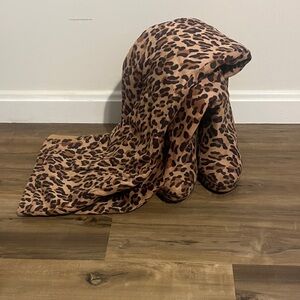 Charlotte Russe Leopard Print Over the Knee Boots